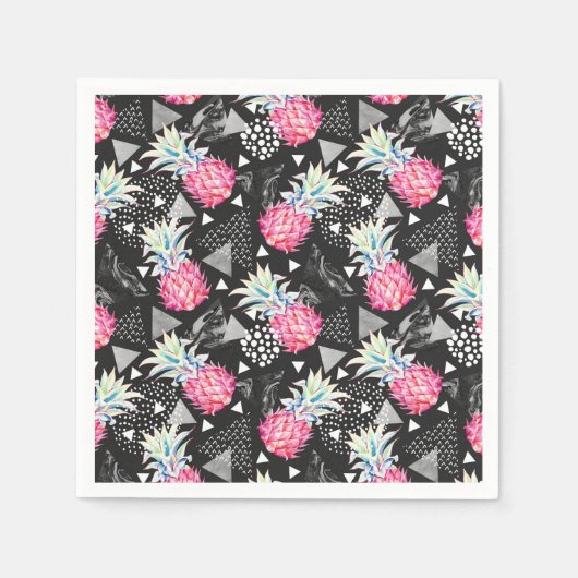 Texturierte Ananas-Muster Serviette (Vorderseite)