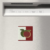Texturierte Äpfel (Minze/Cranberryi) Magnet (In Situ (Geschirrspüler))