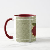 Texturierte Äpfel (Salbei) Tasse (Links)
