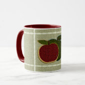 Texturierte Äpfel (Salbei) Tasse (Vorderseite Links)