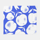 Texturierte Apple-Silhouetten: HandGezeichnet Must Fleecedecke (Vorderseite (Horizontal))