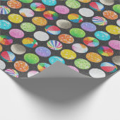 Texturierte Beach Balls Geschenkpapier (Ecke)
