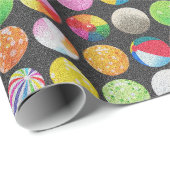 Texturierte Beach Balls Geschenkpapier (Rolleneckpunkt)