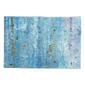 Texturierte Betonwand, Rostflecken. Kissenbezug (Rückseite)