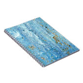 Texturierte Betonwand, Rostflecken. Notizblock (Rechte Seite)