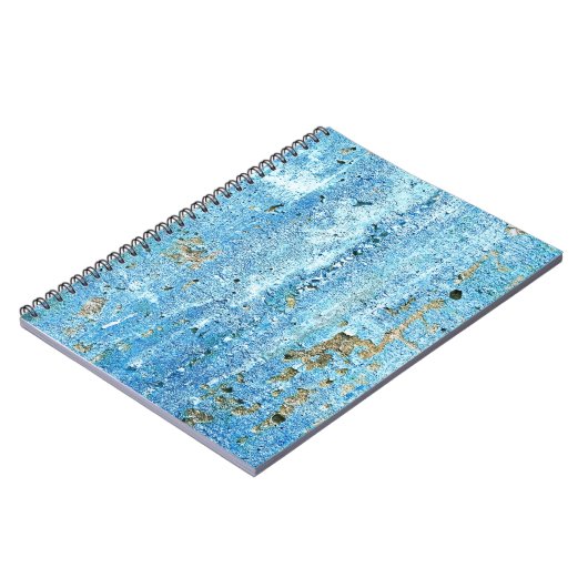 Texturierte Betonwand, Rostflecken. Notizblock (Linke Seite)