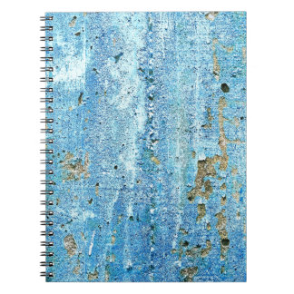 Texturierte Betonwand, Rostflecken. Notizblock