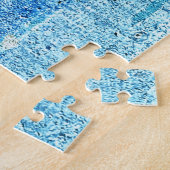 Texturierte Betonwand, Rostflecken. Puzzle (Seite)