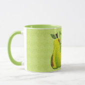 Texturierte Birnen (Limone Tasse) Tasse (Links)