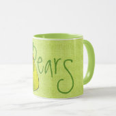 Texturierte Birnen (Limone Tasse) Tasse (VorderseiteRechts)