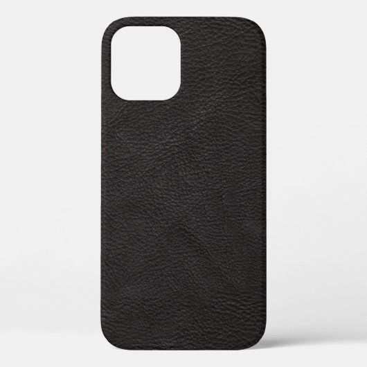 Texturierte Black Leather Design Case-Mate iPhone Hülle (Rückseite)