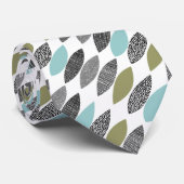 Texturierte Blätter 01 Diagonal Krawatte (Gerollt)