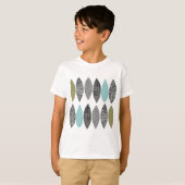 Texturierte Blätter 01 T-Shirt (Vorne ganz)