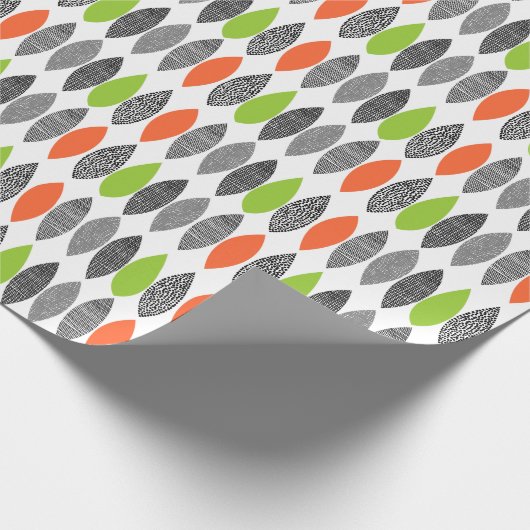 Texturierte Blätter 02 Geschenkpapier (Ecke)