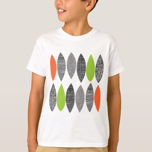 Texturierte Blätter 02 T-Shirt (Vorderseite)