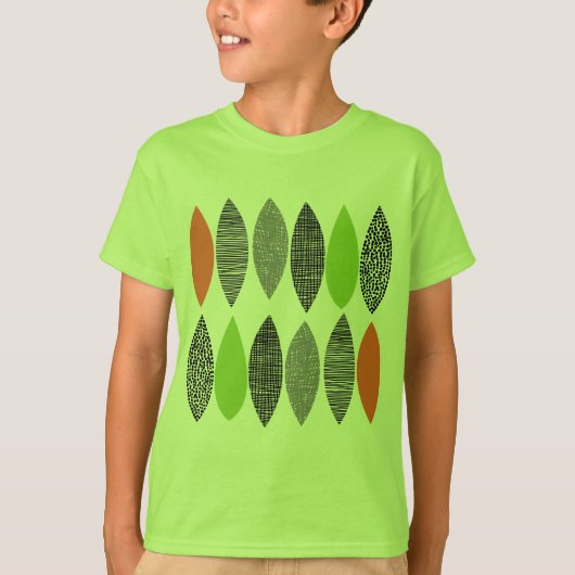 Texturierte Blätter 02 T-Shirt (Vorderseite)