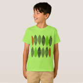 Texturierte Blätter 02 T-Shirt (Vorne ganz)