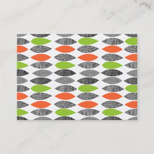 Texturierte Blätter 02 Visitenkarte (Vorderseite)