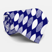 Texturierte Blätter 03 Diagonal - White on Deep Na Krawatte (Gerollt)