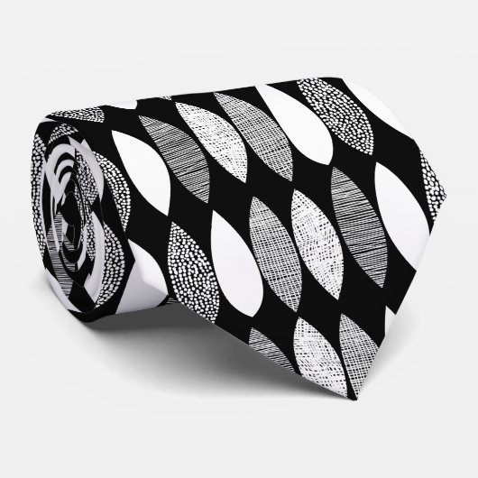 Texturierte Blätter 03 Krawatte (Gerollt)