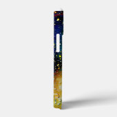 Texturierte blaue gelbe Prägung Clear Raindrop Abs Case-Mate iPhone Hülle (Rückseite / Rechts)