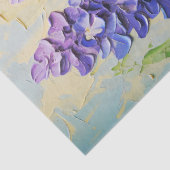 Texturierte blaue Lupins Dekoupage Seidenpapier (Detail)