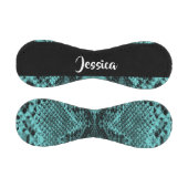 Texturierte blaue Schlangenhaut Baseball (Paneele)