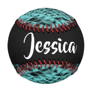 Texturierte blaue Schlangenhaut Baseball