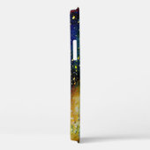 Texturierte blaugelbe blaue, knusprige Tropfen Case-Mate iPhone Hülle (Rückseite / Rechts)