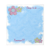 Texturierte Blume Notizblock (Vorderseite)