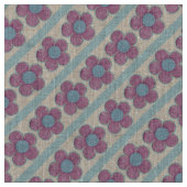 Texturierte Blume (pink/blau) Stoff (Nahaufnahme)