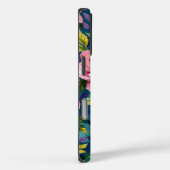 Texturierte Blumenbilder mit rosa Rosen Case-Mate iPhone Hülle (Rückseite / Rechts)