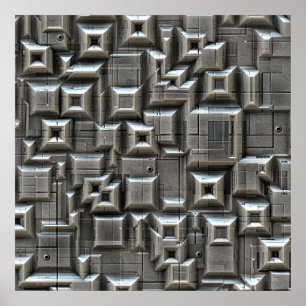 Texturierte Bodenfliesen Poster