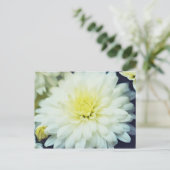 Texturierte Chrysanthemum Postkarte (Stehend Vorderseite)