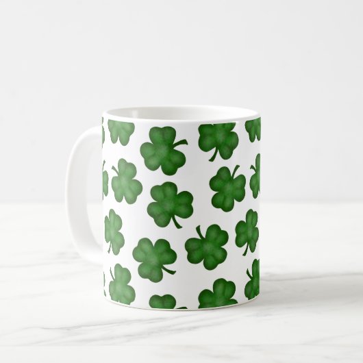 Texturierte Clovers Tasse (Vorderseite Links)
