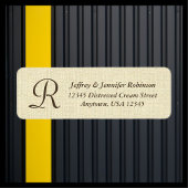 Texturierte Creme Name und Adressetikett