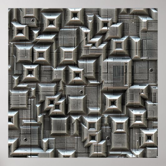 Texturierte Dachziegel Poster (Vorne)