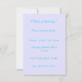 Texturierte Dackel Girl Party Einladung (Rückseite)