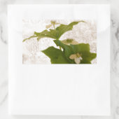 Texturierte Dogwood Bunch Berry Rechteckiger Aufkleber (Tasche)