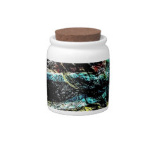 Texturierte Dunkelheit Candy Jar, Abstrakte Textur