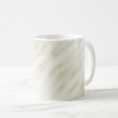 Texturierte edle hellbeige und weiß kaffeetasse (VorderseiteRechts)
