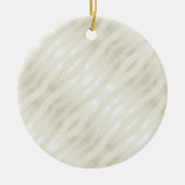 Texturierte edle hellbeige und weiß keramik ornament (Vorne)