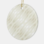 Texturierte edle hellbeige und weiß keramik ornament (Links)