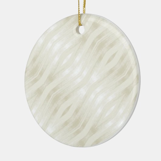 Texturierte edle hellbeige und weiß keramik ornament (Links)