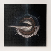 Texturierte Einheit im tiefen dunklen Weltraum Puzzle (Horizontal)