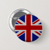 Texturierte englische Fahne von England Button (Vorne & Hinten)