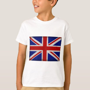 Texturierte englische Fahne von England T-Shirt