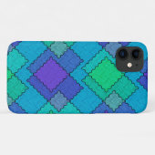 Texturierte Flecken mehrfarbige Striche Case-Mate iPhone Hülle (Rückseite (Horizontal))