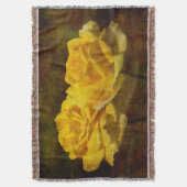 Texturierte Gelbe Rosenfässer Decke (Vorderseite Vertikal)