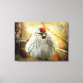 Texturierte gemeinsame Umfrage Warbler Canvas Prin Leinwanddruck (Vorderseite)